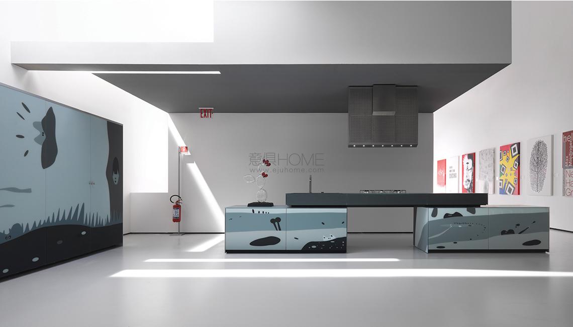 artematica vitrum arte Artematica Vitrum Arte Natura bianco e nera 餐邊柜