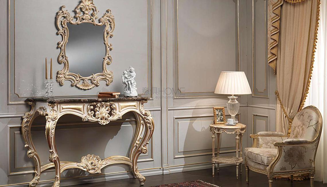 VIMERCATIConsole White and Gold 玄關(guān)桌