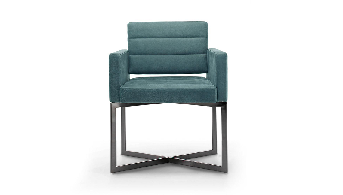 MALERBASedia con base in metallo Black & More扶手椅