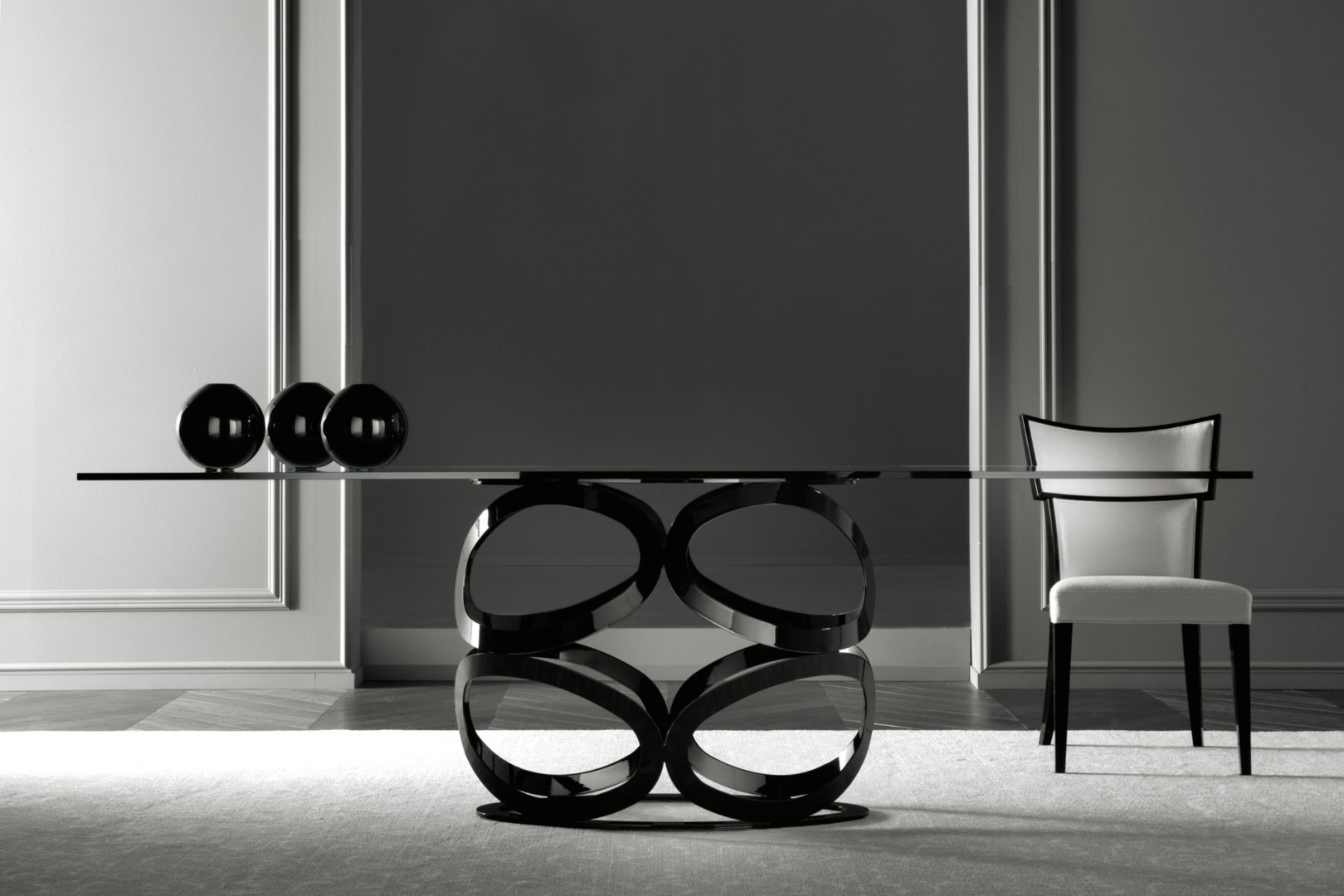 costantinipietrotables-Icon – glass 長餐桌