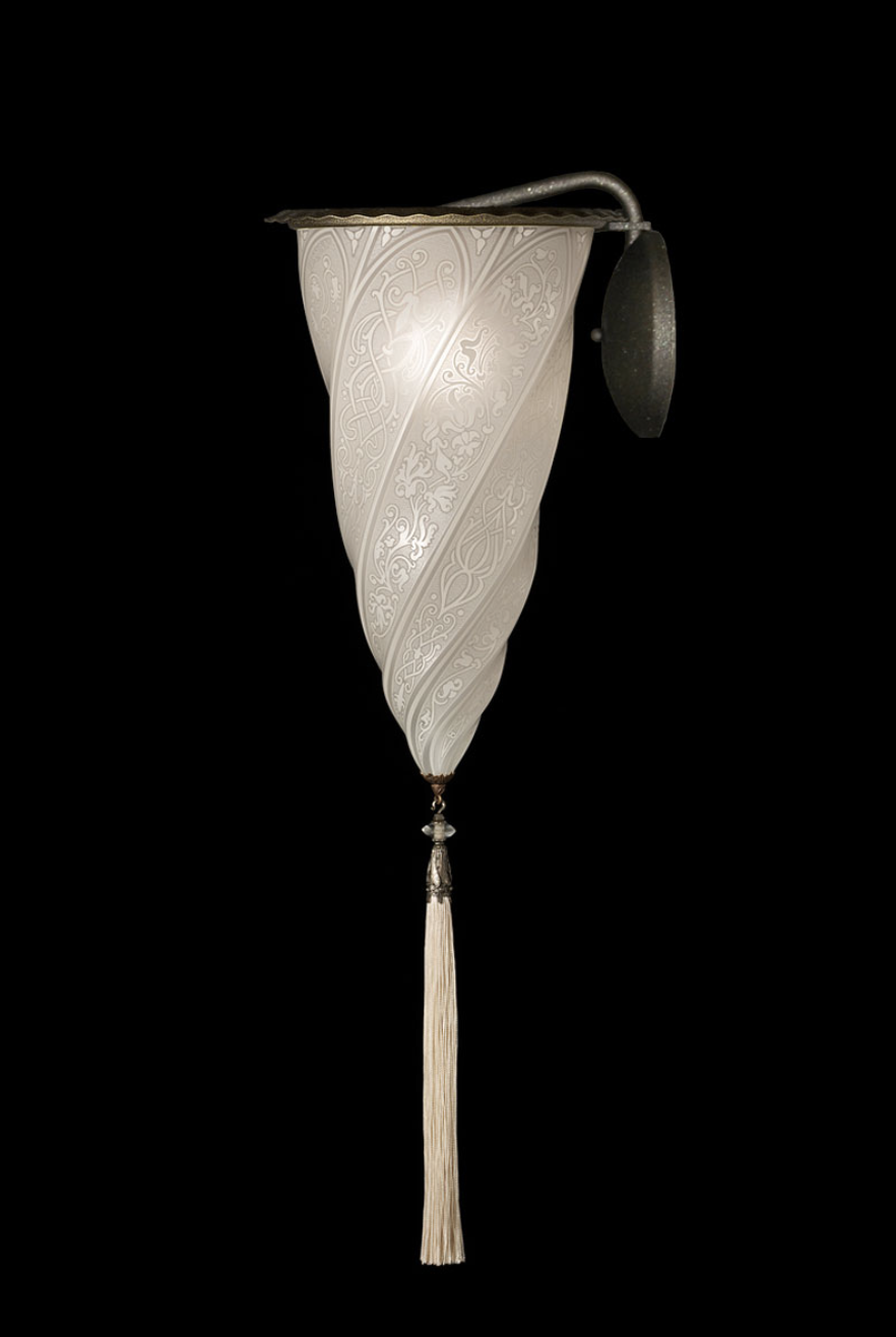 Venetia studiumvCesendello white classic glass applique lamp 壁燈