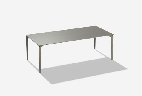 FASTAllSize Rectangular table with top in speckled aluminium餐桌