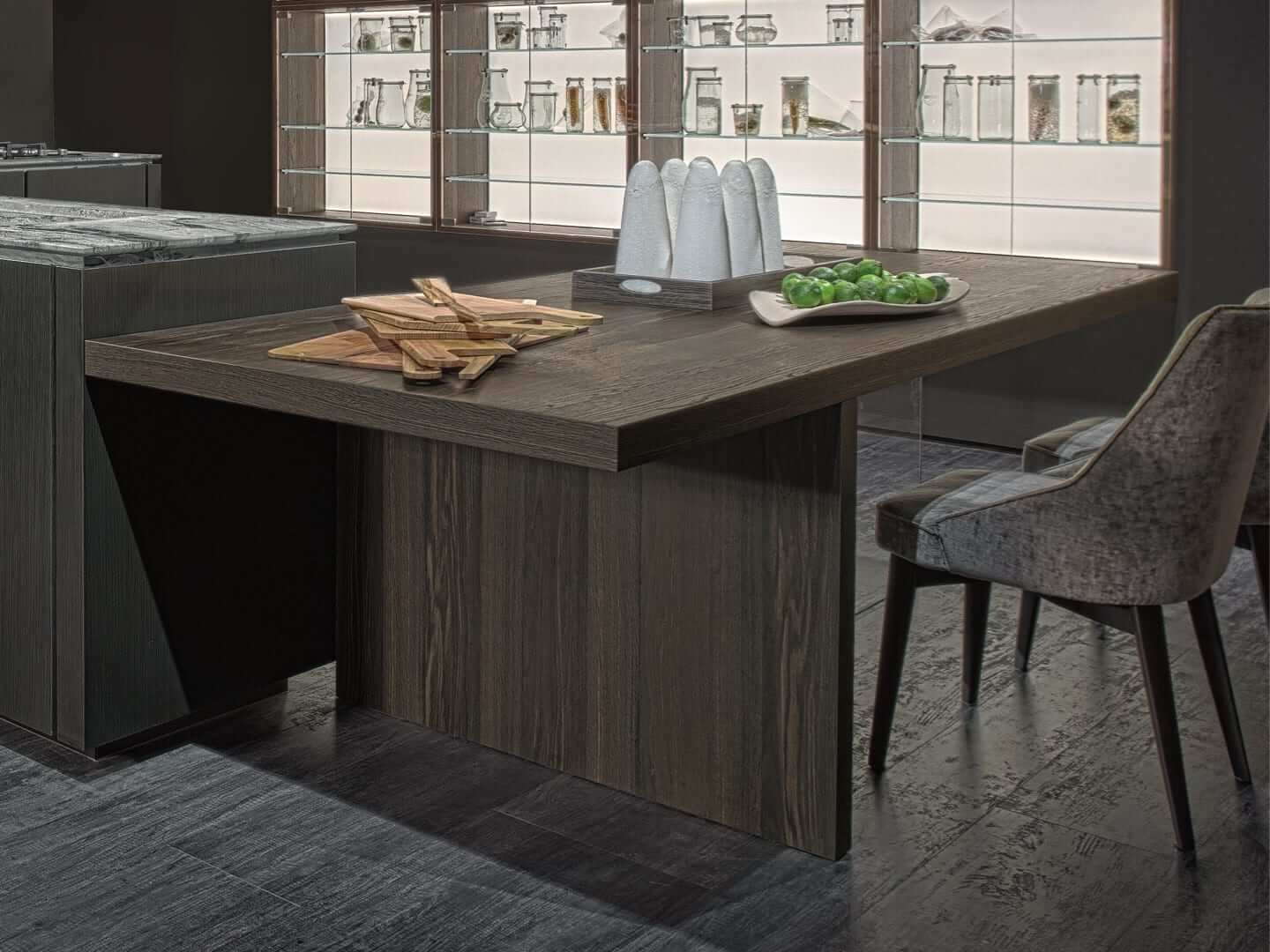 ROSSANATAVOLO SNACK BASE VETRO餐桌