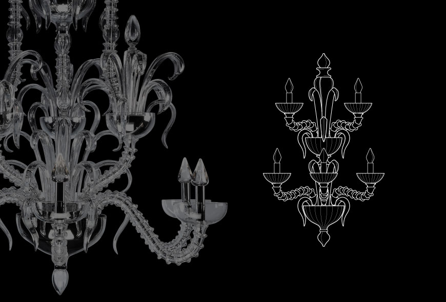 Archimede SegusoPIER - 5 lights 吊燈