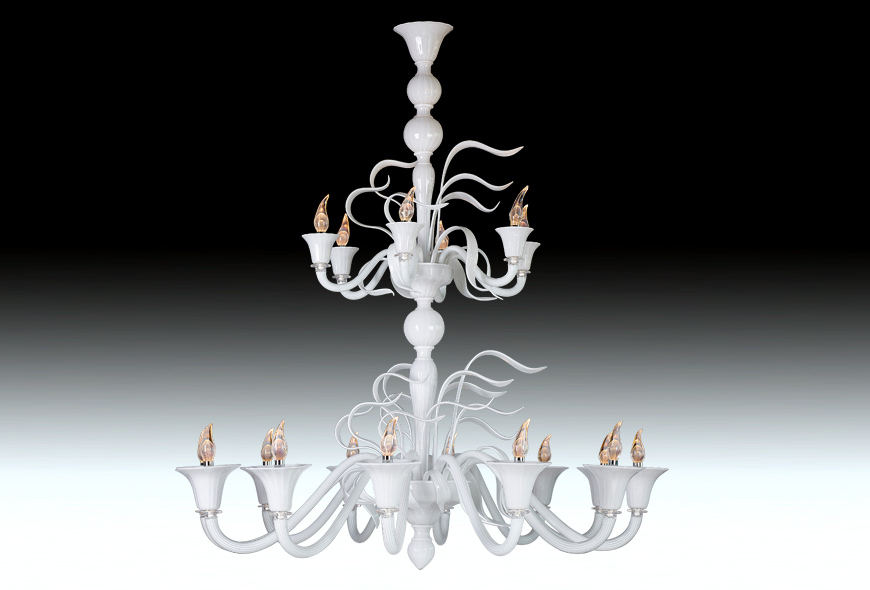 Archimede SegusoVENTO - 18 lights white吊燈