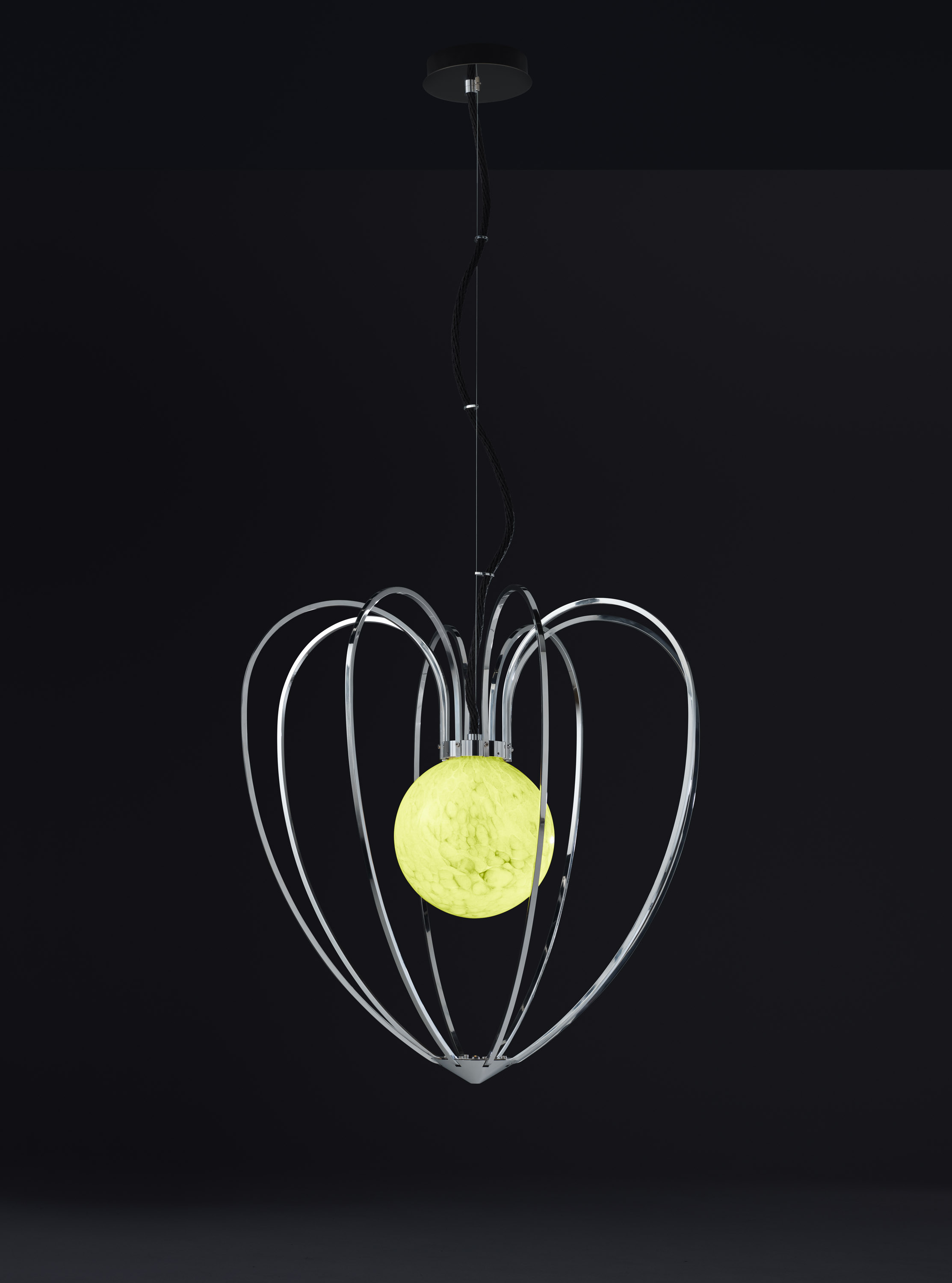 QUASARproductimageKengi Silversuspension吊燈