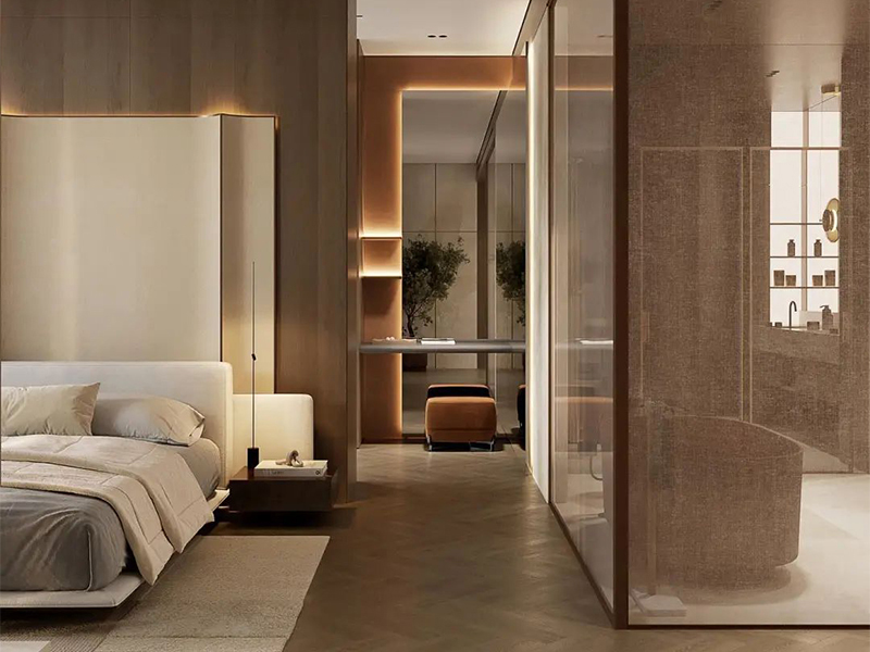 選到Minotti床，臥室真的很難讓人失望！