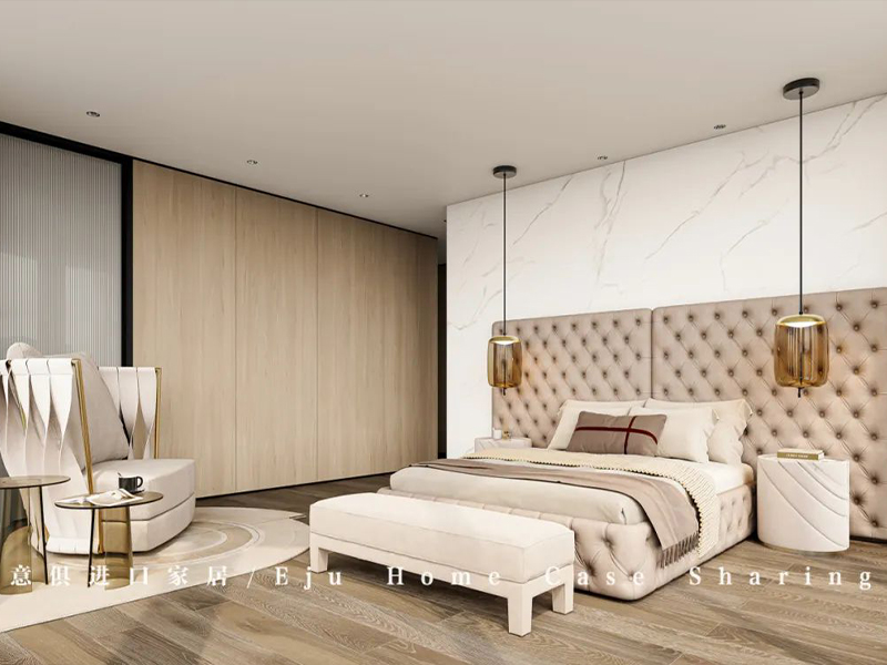 40萬打造頂奢江景臥室，松弛度與高級感并存